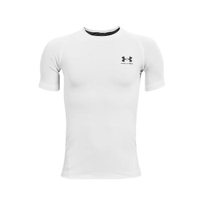 HEAT GEAR ARMOUR SS COMP TEE WHT/BLK Image