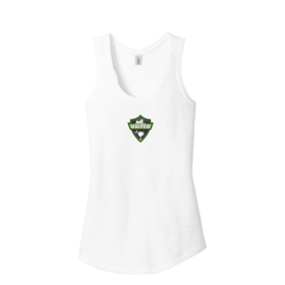 Womens Perfect Tri Racerback Tank White Image