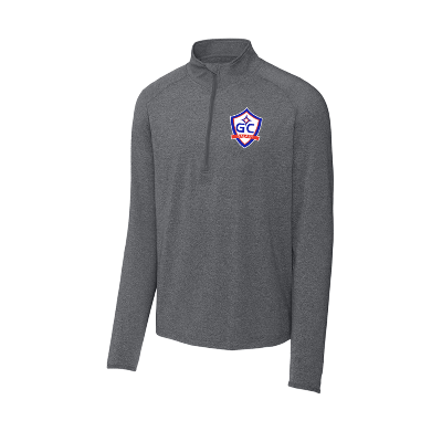 Sport-Wick Stretch 1/2 Zip Pullover - Charcoal Grey Heather Image