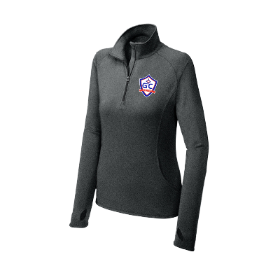 Sport-Wick Stretch 1/2 Zip Pullover - Charcoal Grey Heather Image (35886)