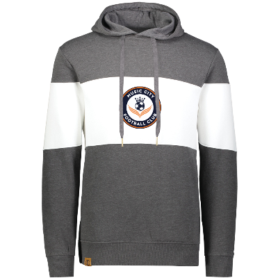 All American Hoody - Carbon Heather/White Image