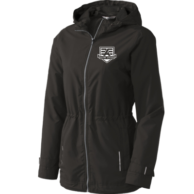 Womens Northwest Rain Slicker Black Image