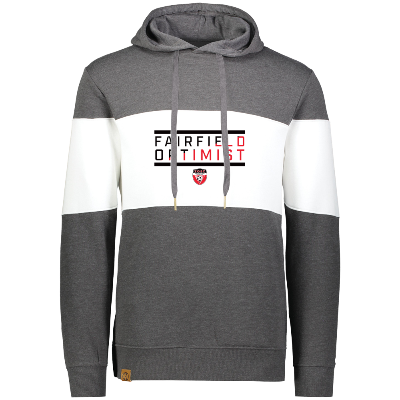 All American Hoody - Carbon Heather/White Image