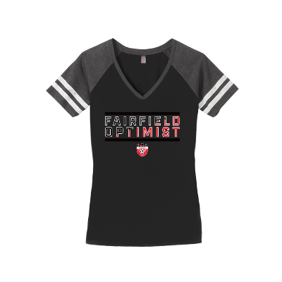 Women's Game V-Neck Tee - Black/Charcoal Image
