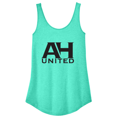 Perfect Tri Relaxed Tank - Aqua Heather Image