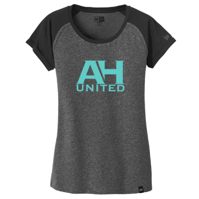 Heritage Blend Varsity Tee - Black/Black Twist Image (36760)