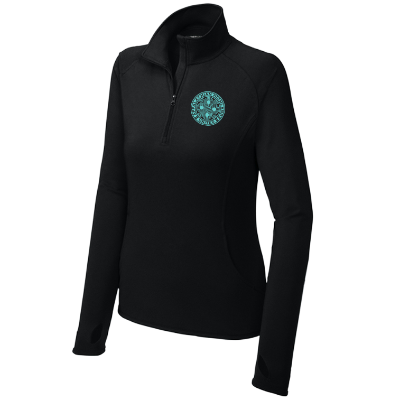 Sport-Wick Stretch 1/2 Zip Pullover - Black Image (36786)