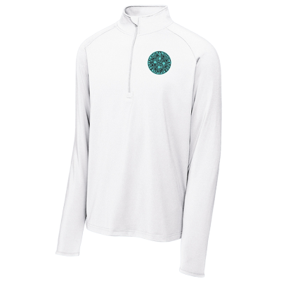 Sport-Wick Stretch 1/2 Zip Pullover - White Image
