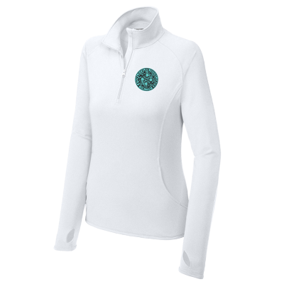 Sport-Wick Stretch 1/2 Zip Pullover - White Image (36788)