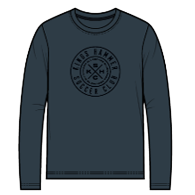 Kings Hammer Circle L/S T Shirt- Charcoal/Black Image