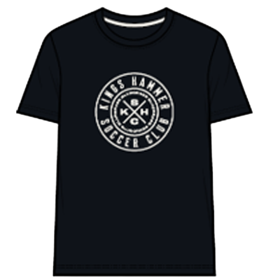 Kings Hammer Circle S/S T Shirt- Black/Off White Image