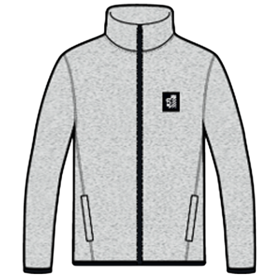 Kings Hammer Knitted Fleece Jacket- Light Grey Image