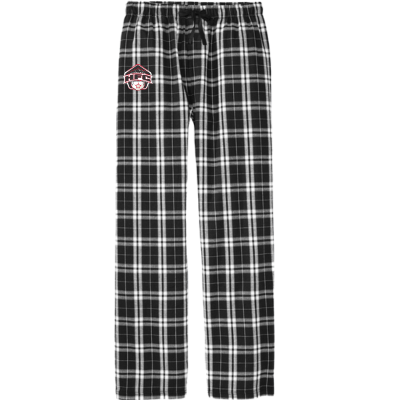 Flannel Plaid PJ Pants Black/White Image
