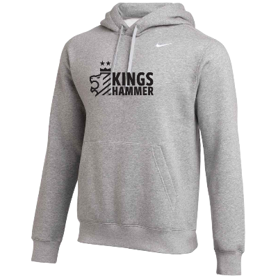 Club Fleece Hoodie - Gray Heather (Badge) Image