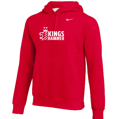 Team Club Pullover Hoodie - Red  (Badge) Image