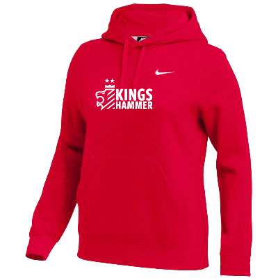 Team Club Pullover Hoodie - Red  (Badge) Image (37110)