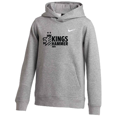 Club Fleece Hoodie - Gray Heather  (Badge) Image (37132)