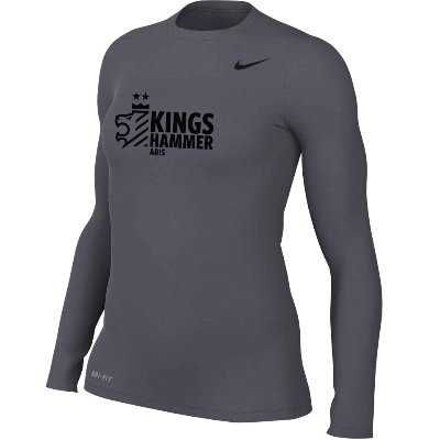 TM R Legend LS Tee - Carbon Heather (Badge) Image (37141)