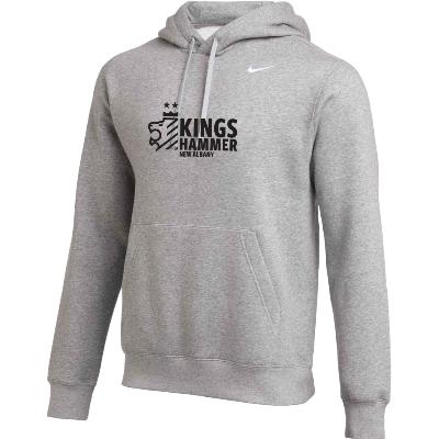 Club Fleece Hoodie - Gray Heather  (Badge) Image