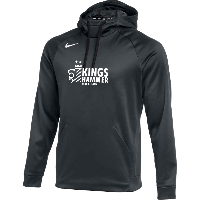 Therma Pullover Hoodie - Anth/White  (Badge) Image