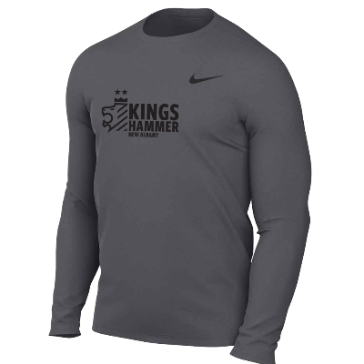 TM R Legend LS Tee - Carbon Heather (Badge) Image