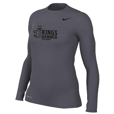 TM R Legend LS Tee - Carbon Heather (Badge) Image (37204)