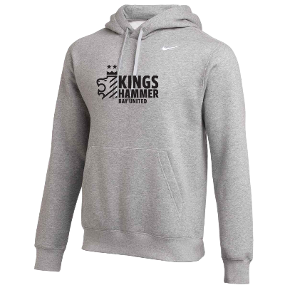 Club Fleece Hoodie - Gray Heather  (Badge) Image