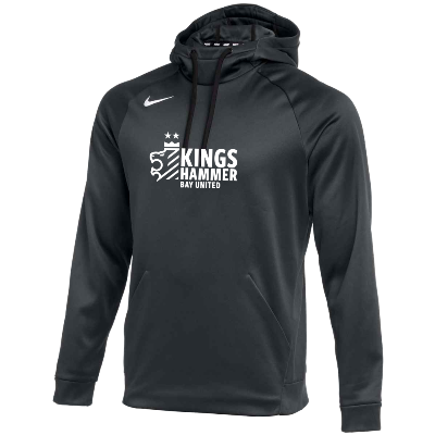 Therma Pullover Hoodie - Anth/White  (Badge) Image