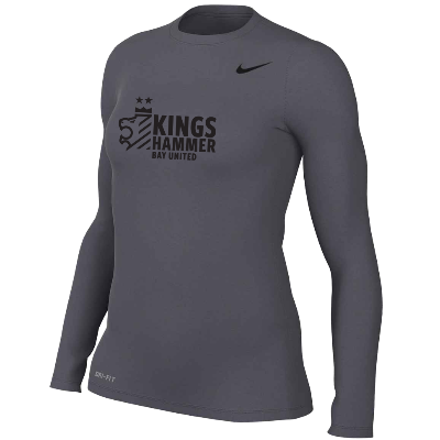 TM R Legend LS Tee - Carbon Heather (Badge) Image (37263)