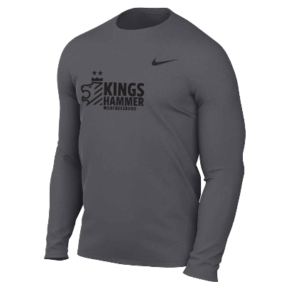 TM R Legend LS Tee - Carbon Heather (Badge) Image