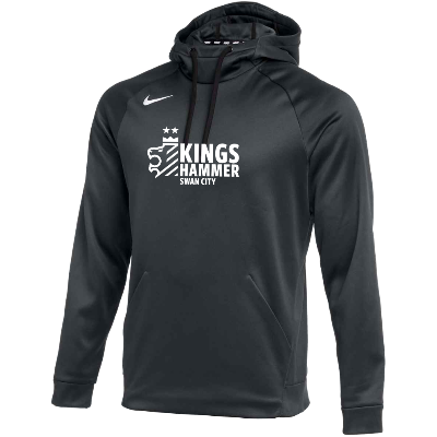 Therma Pullover Hoodie - Anth/White  (Badge) Image