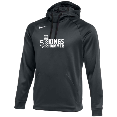 Therma Pullover Hoodie - Anth/White  (Badge) Image