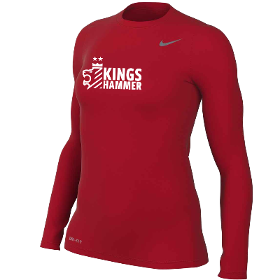 TM R Legend LS Tee - Red (Badge) Image (37363)