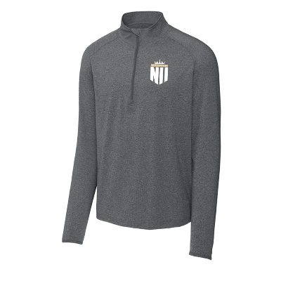Sport-Wick Stretch 1/4 Zip Pullover - Charcoal Grey Heather Image