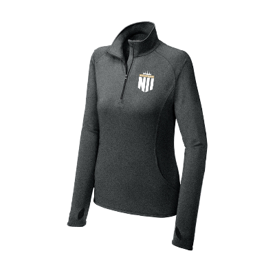 Sport-Wick Stretch 1/4 Zip Pullover - Charcoal Grey Heather Image (37444)