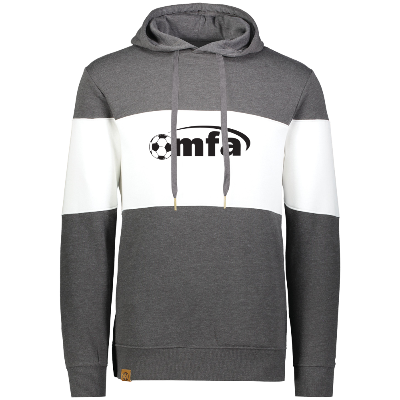 All American Hoody - Carbon Heather/White Image