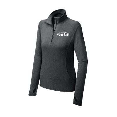 Sport-Wick Stretch 1/4 Zip Pullover - Charcoal Grey Image (37578)