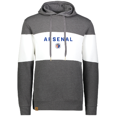 All American Hoody - Carbon Heather/White Image