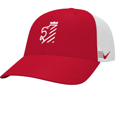 Kings Hammer TM Rise Trucker Hat - Red/White Image