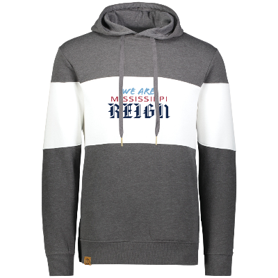All American Hoody - Carbon Heather/White Image