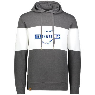 All American Hoody - Carbon Heather/White Image