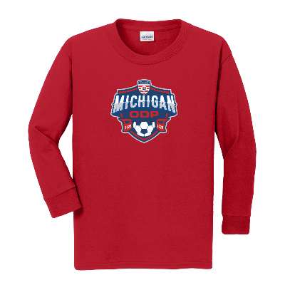 Heavy Cotton L/S T-Shirt - Red Image