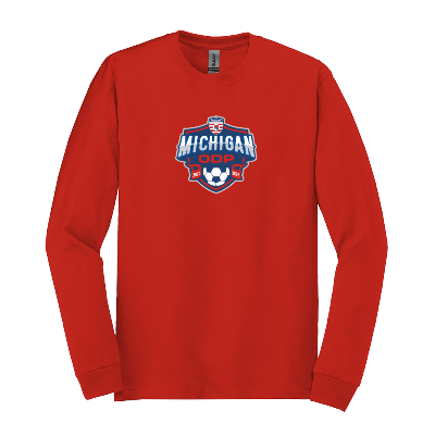 Heavy Cotton L/S T-Shirt - Red Image (38189)