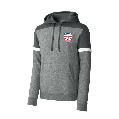 Sport-Tek Drive Fleece Colorblock Hoodie - Dark Smoke Grey/Vintage Heather Image