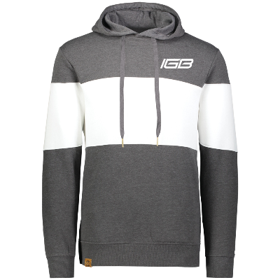 All American Hoody - Carbon Heather/White Image