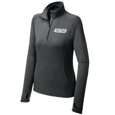 Sport-Wick Stretch 1/2 Zip Pullover - Charcoal Grey Heather Image (38434)