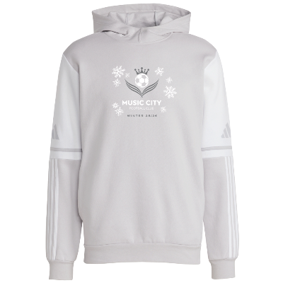 Squadra 25 Sweat Hoodie - Lt Grey/White Image