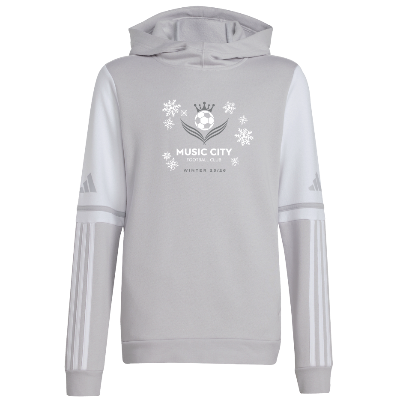 Squadra 25 Sweat Hoodie - Lt Grey/White Image (38796)
