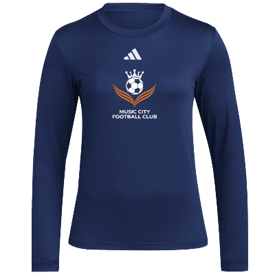 L/S Pregame Tee - Navy/White Image (38837)