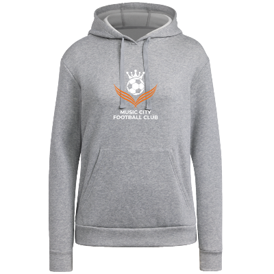 Adidas Fleece Hoodie - Grey/White Image (38842)